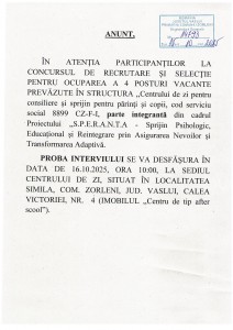 ANUNT interviu 16.10.2025