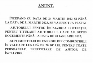 Anunt plata ajutor pentru incalzirea locuintei si a suplimentului la energie electrica (2)