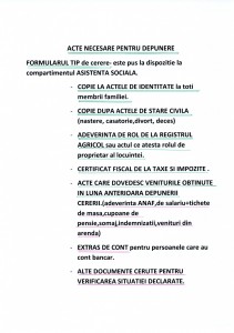Documente necesare ajutor încălzire 2026-2027